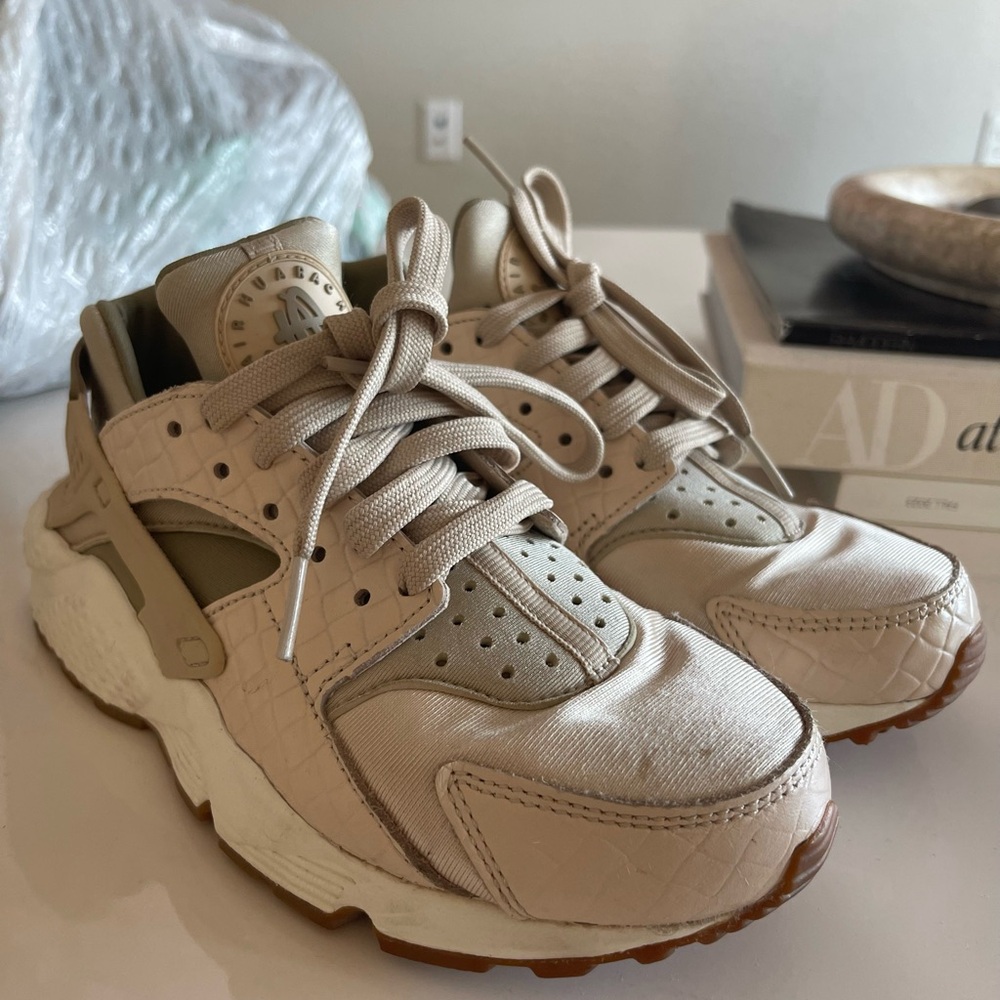 Nike Air Beige and Brown Sneakers